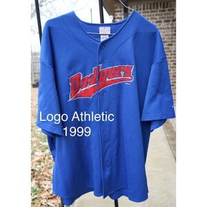 Los Angeles Dodgers Logo Athletic Jersey Vintage 1999 Retro Throwback 90s